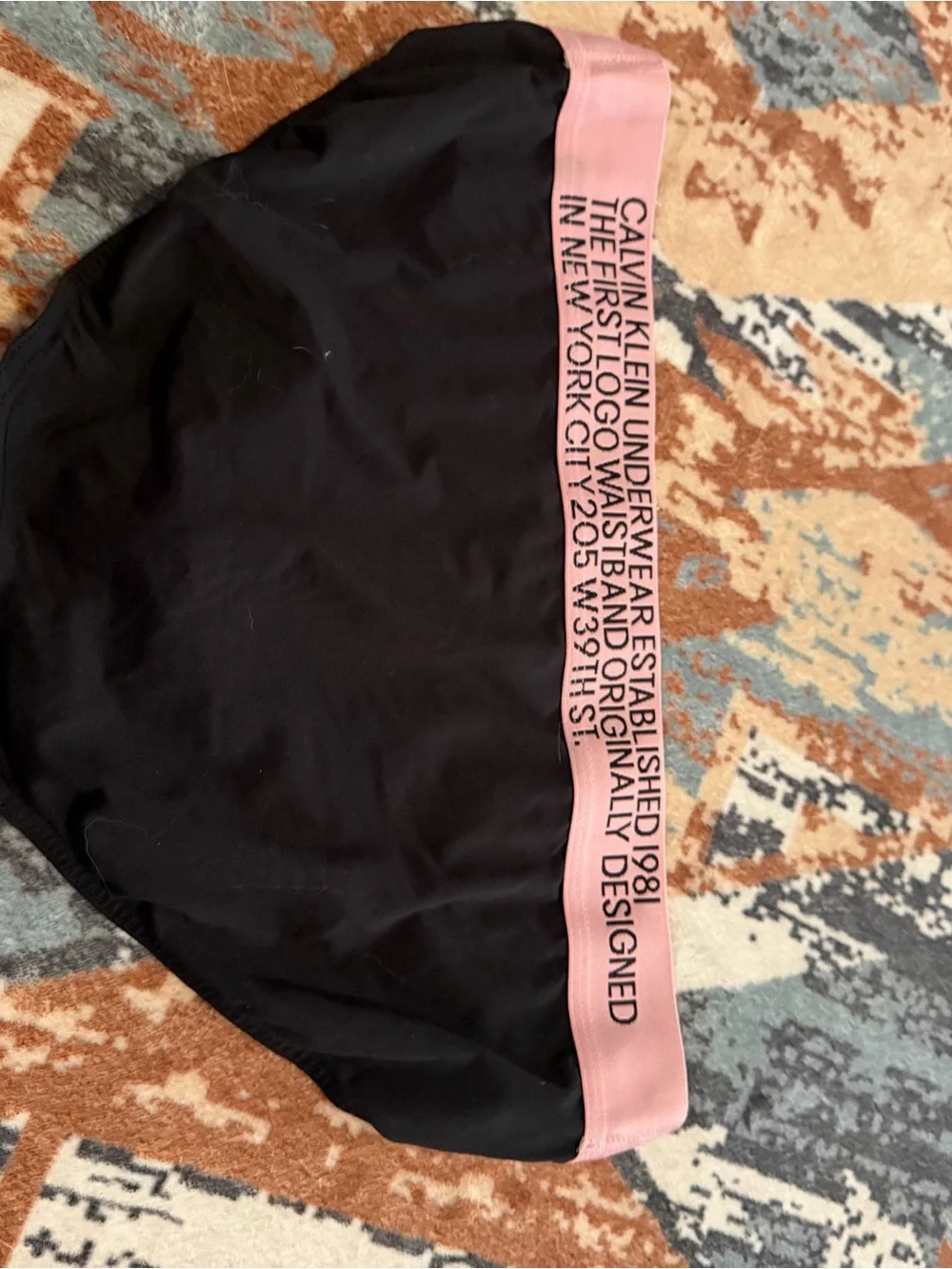 Calvin Klein 1981 pink and black briefs